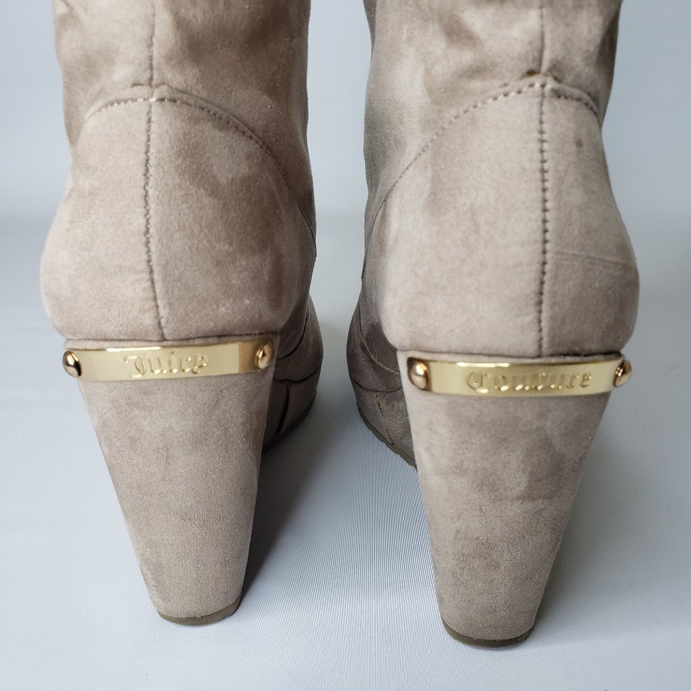 Juicy Couture Taupe Kasia Wedge Boots/Booties 8 - Picture 11 of 16